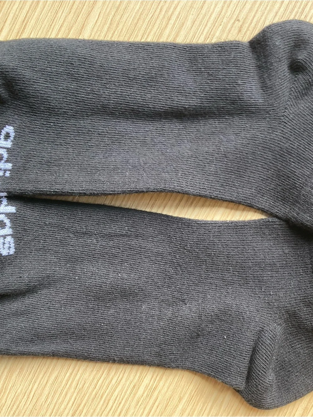 adidas Black No-Show Athletic Socks with White Logo